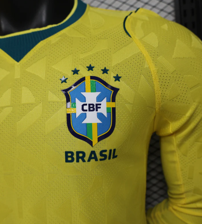 2026 Brazil Home World Cup Kit Long Sleeve Player Version