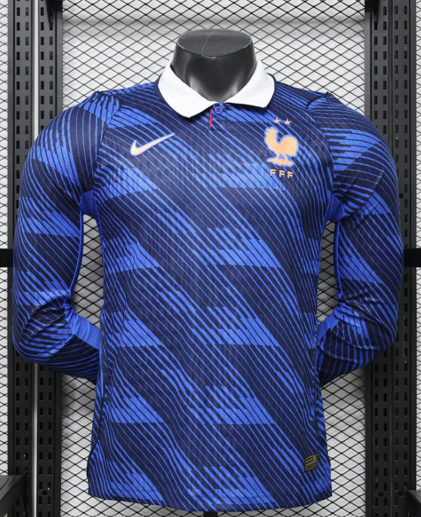 2026 France Home World Cup Kit Long Sleeve Player Version