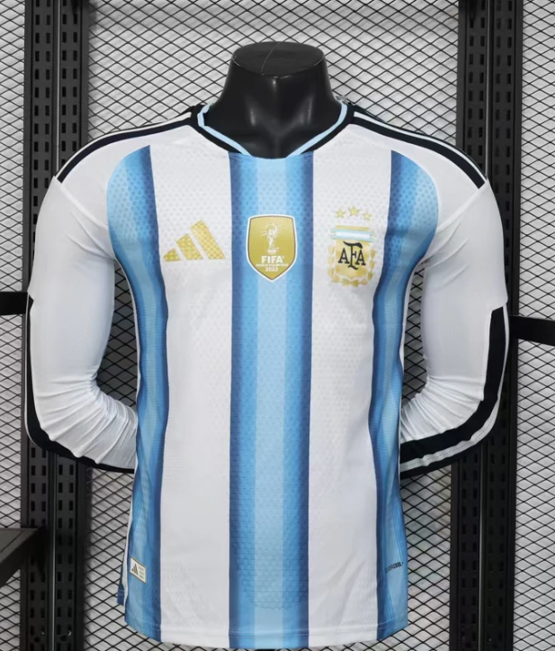 2026 Argentina Home World Cup Kit Long Sleeve Player Version