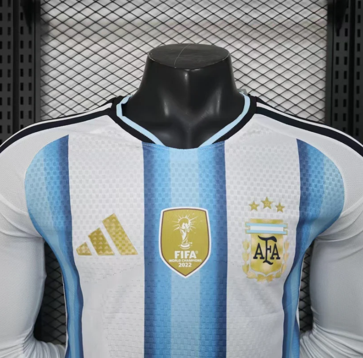 2026 Argentina Home World Cup Kit Long Sleeve Player Version