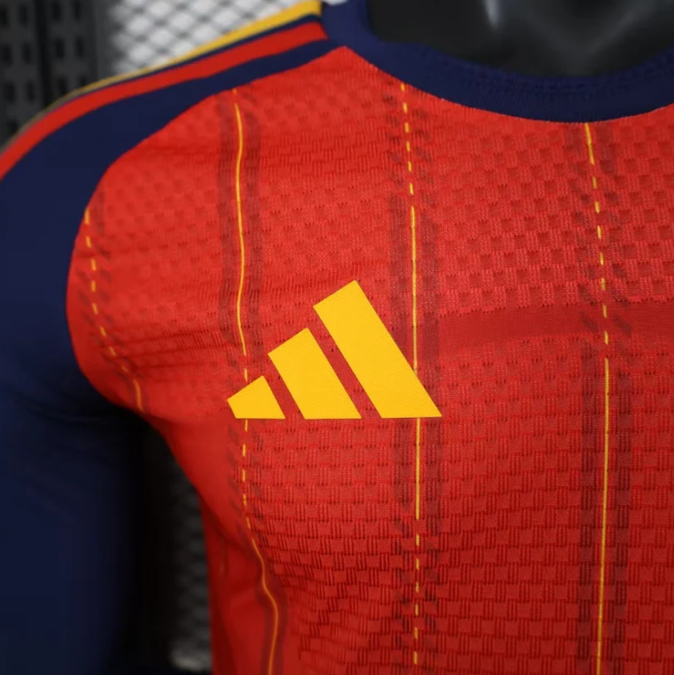 2026 Spain Home World Cup Kit Long Sleeve Player Version