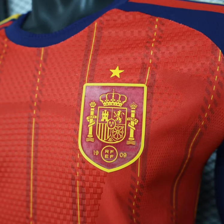 2026 Spain Home World Cup Kit Long Sleeve Player Version