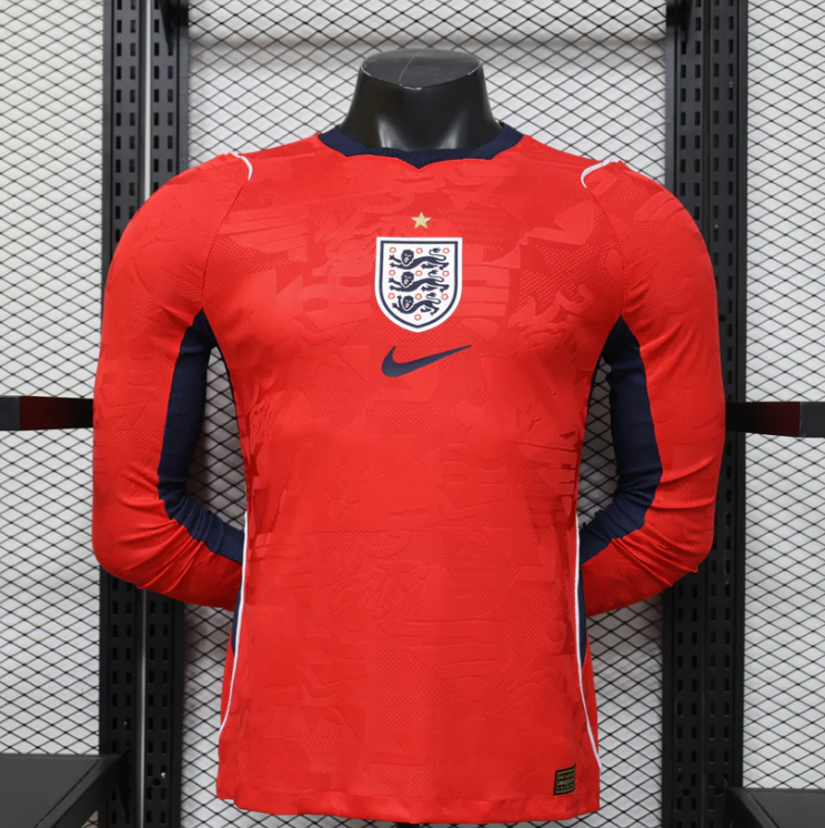 2026 England Away World Cup Kit Long Sleeve Player Version