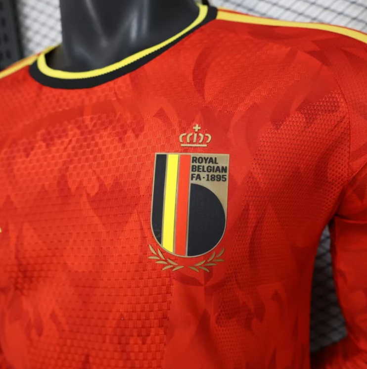 2026 Belgium Home World Cup Kit Long Sleeve Player Version