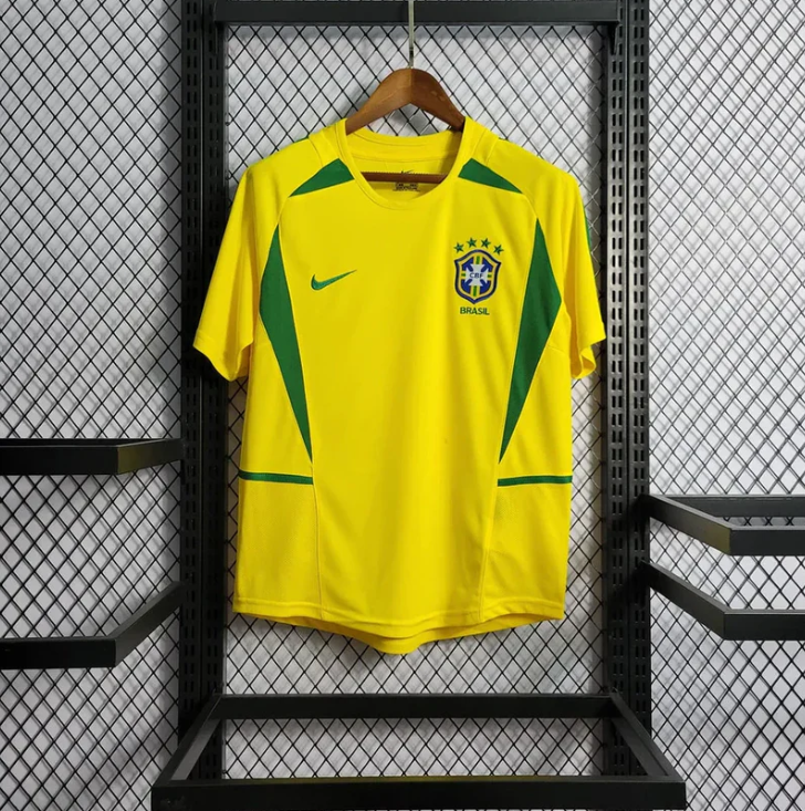 2002 Retro Brazil Home Jersey