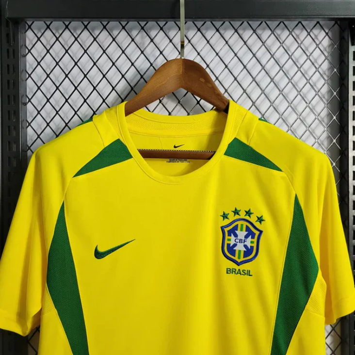 2002 Retro Brazil Home Jersey