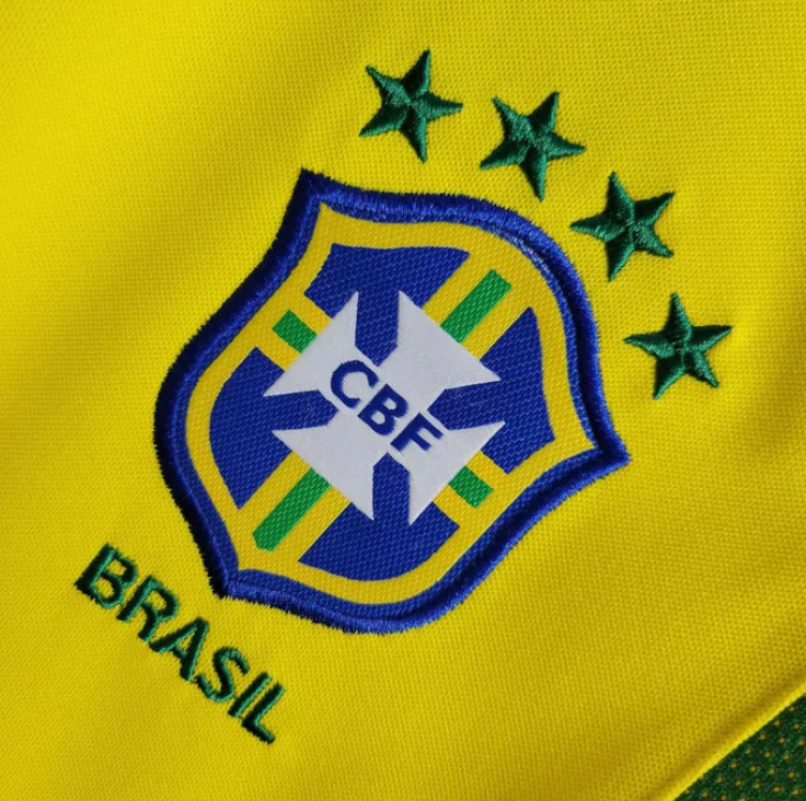2002 Retro Brazil Home Jersey