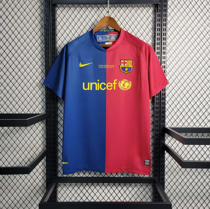Barcelona Retro Home 2008/2009 UCL Final Kit
