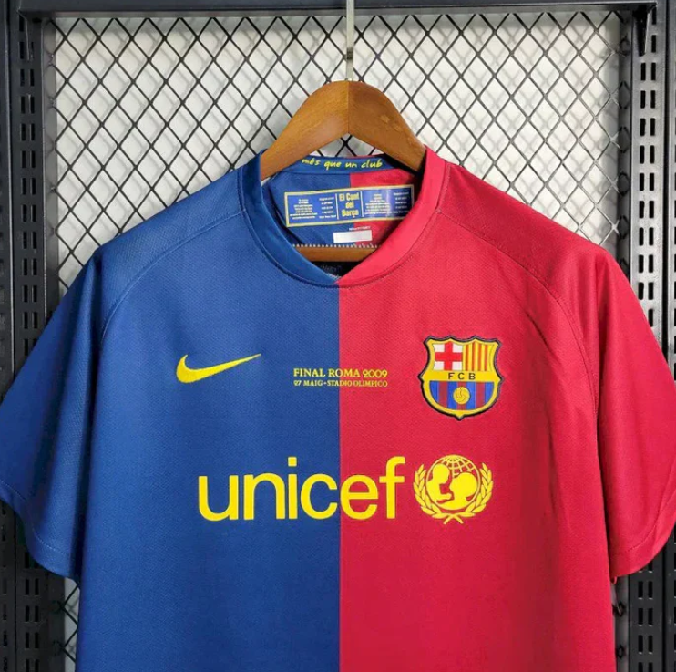 Barcelona Retro Home 2008/2009 UCL Final Kit