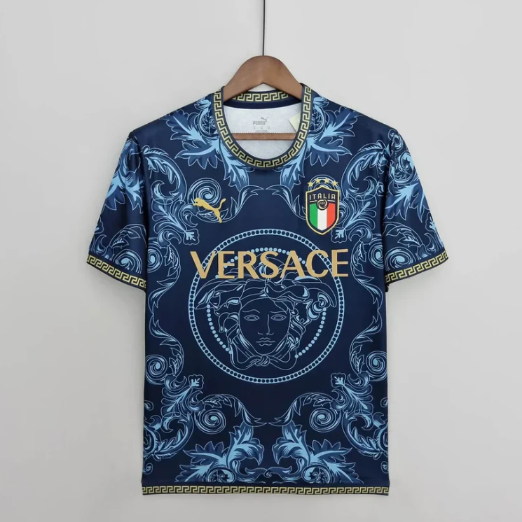 Italy "Versace" Blue Limited Jersey