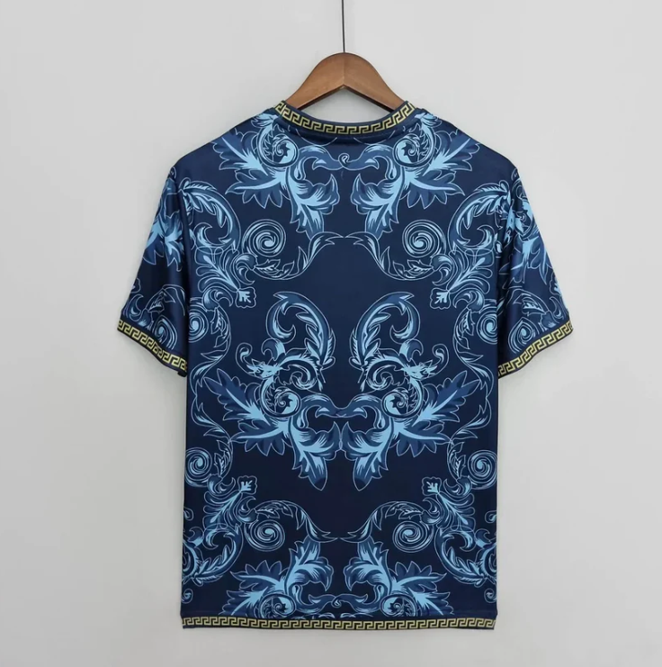 Italy "Versace" Blue Limited Jersey