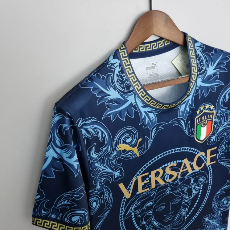 Italy "Versace" Blue Limited Jersey