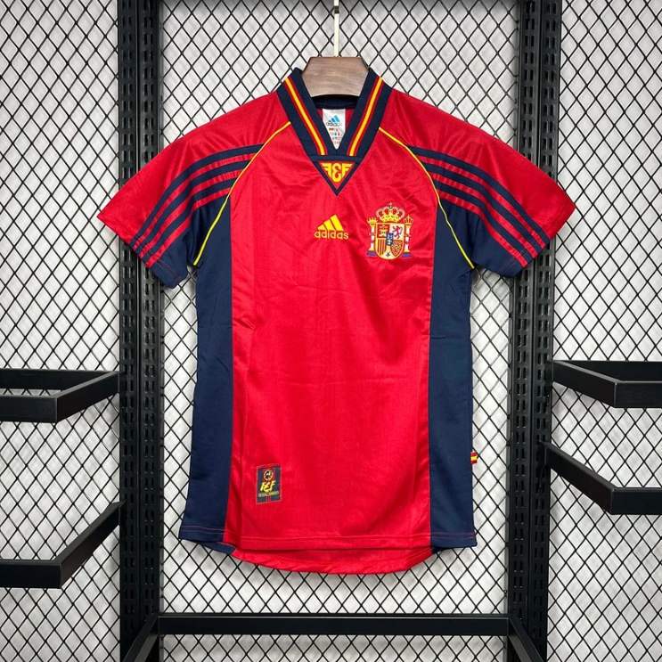 1998 Retro Spain Home Jersey