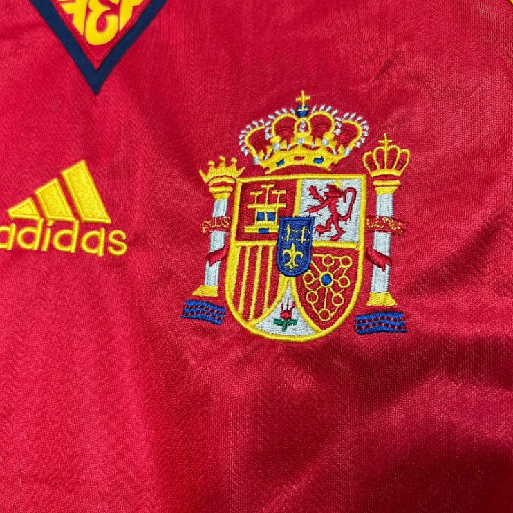 1998 Retro Spain Home Jersey