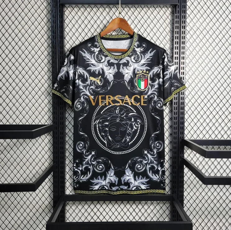 Italy "Versace" Black Limited Jersey