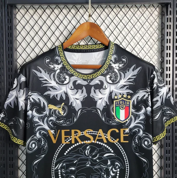 Italy "Versace" Black Limited Jersey
