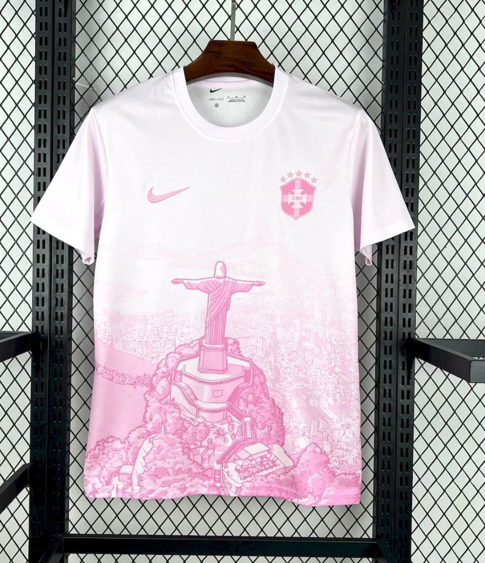 Brazil "The Redeemer" Pink Limited Jersey